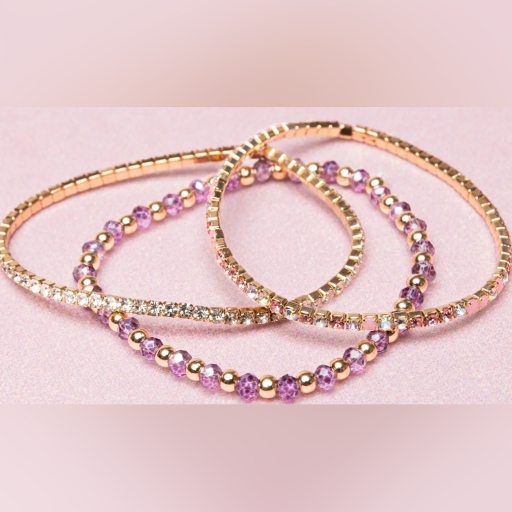 Enchanted Elegance Set of 3 Bracelets